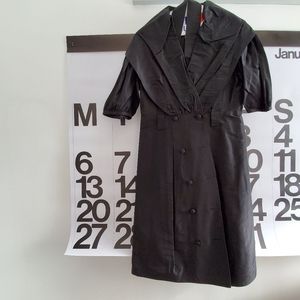 Rickie Freeman for Teri Jon Black Taffeta Dress